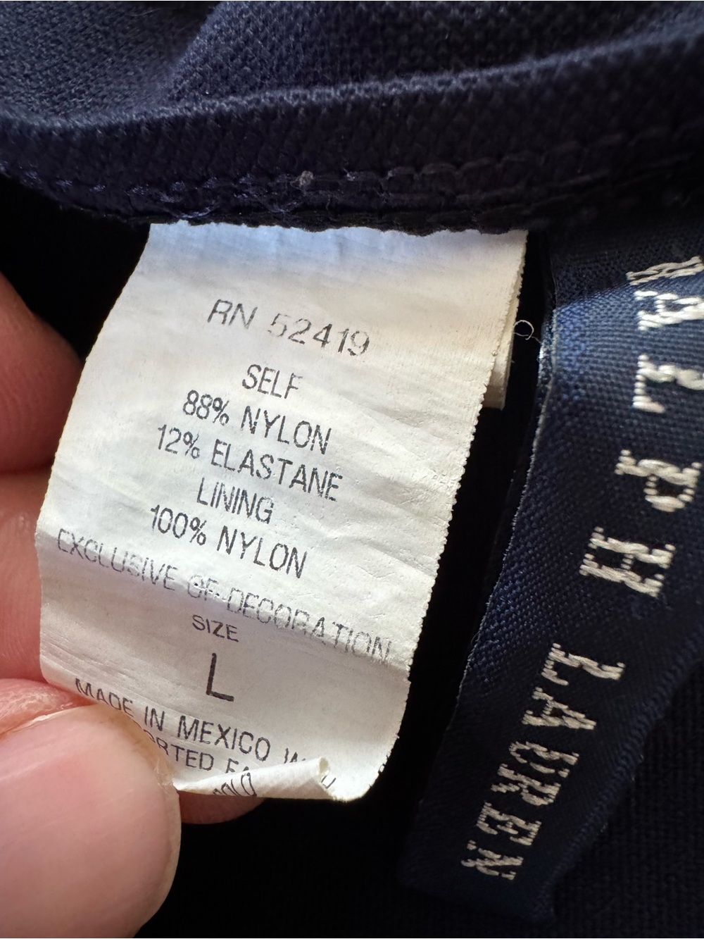 Polo Ralph Lauren Embroidered Pony Bikini Set Navy Blue Size L - Picture 7 of 7
